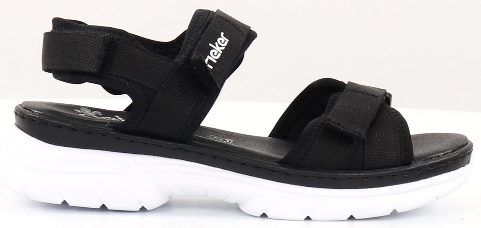 Rieker dam Sandaler med antisresssula 6668100 svart webbutik