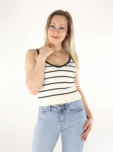 JJXX damtopp vaniljglass/svart - Toppar för damer - 135950 - 1