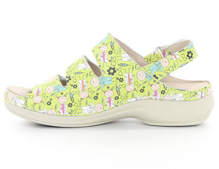 Maskintvättbara sandaler läder playing - Arbetsskor för damer - 126980 - 2