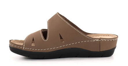 Marco Tozzi dam slip-in sandaler 27512-42 Taupe - Slip-ins för damer - 135680 - 2