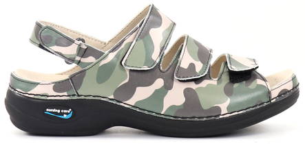 Nursing Care Maskintvättbar Sandaler läder WG18F79 kamouflage - Arbetsskor för damer - 132520 - 1