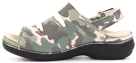 Nursing Care Maskintvättbar Sandaler läder WG18F79 kamouflage - Arbetsskor för damer - 132520 - 2