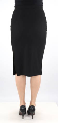Only Kjol i ribbad tyg Emma svart - Kjolar - 130570 - 2
