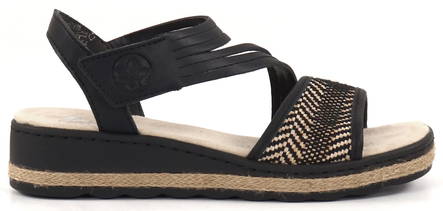Rieker Sandaler 61764-00 svart multi - Rieker sandals - 133480 - 1