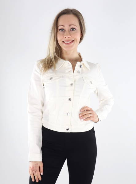 Jeansjacka dam Vero ModaLuna vit - Jeansjackor för damer - 135190 - 1