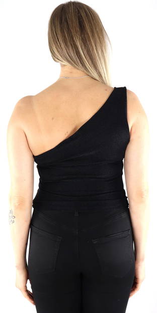 Vila Topp Spice one shoulder, svart - Toppar för damer - 132490 - 2