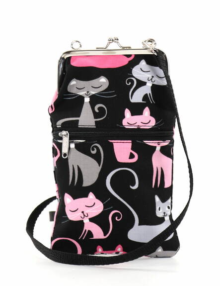 Nabo-väska med axelrem K561 kitty rosa - Plånböcker - 136100 - 1