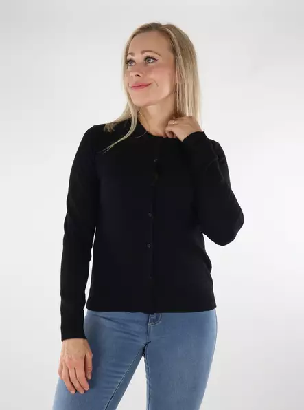 JJXX Cardigan svart/dimma - Stickat för damer - 136610 - 1