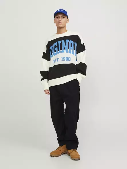 Jack&Jones Chinobyxor med lös passform Karl svart - Byxor för herrar - 136660 - 1