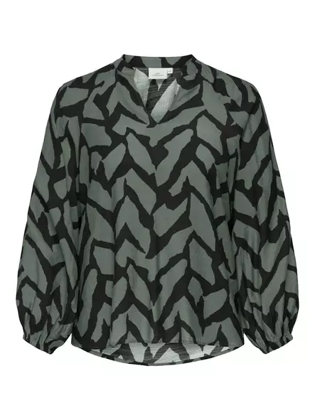 Only Carmakoma damskjorta plus size laurel wreath - Långärmade tröjor för  damer - 138870 - 1