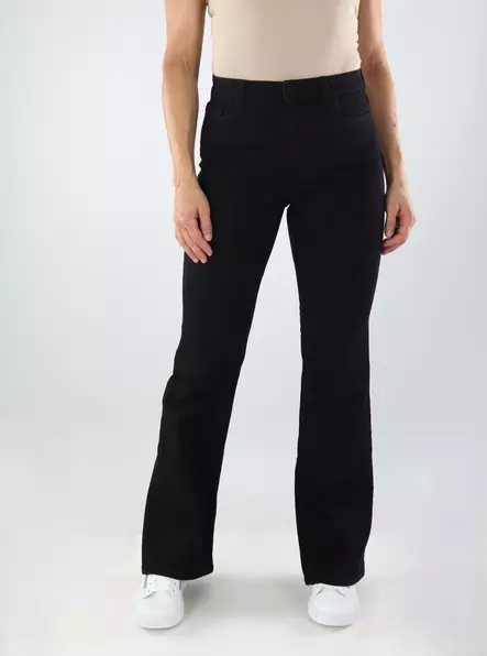 JDY damjeans med vida ben JDYMOON HW Bootcut svart - Jeans för damer - 138960 - 1