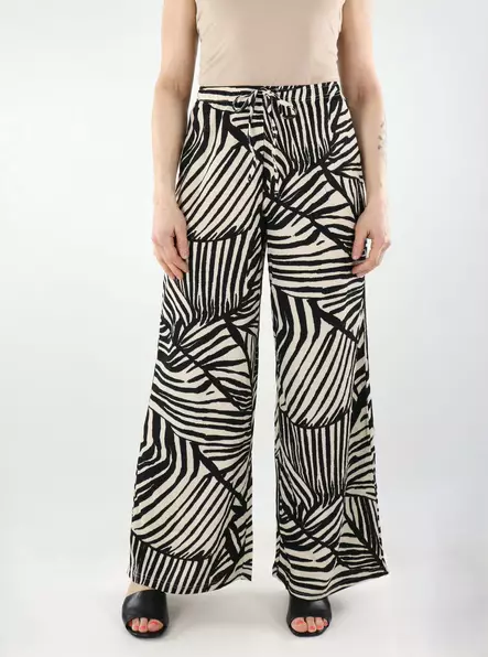 JDY dambyxor i vardagsstil Nya sandshell/svarta - Byxor för damer - 140450 - 1