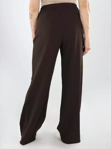 Vila byxor HW WIDE PLEAT kaffeböna - Byxor för damer - 141390 - 2