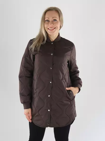Vila Jacka L/S QUILT JACKET coffee bean - Lätta jackor för damer - 141530 - 1