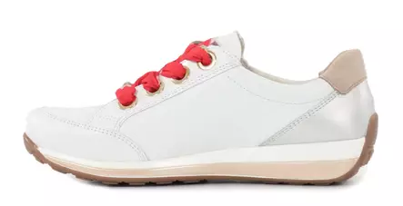 Ara damsneakers i äkta läder 12-34587 vit/guld/kamel - Sneakers för damer - 140370 - 2