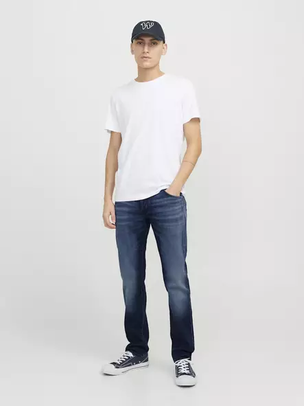 Jack&Jones Jeans JJIMIKE JJfFOX blå denim - Jeans för herrar - 139320 - 2