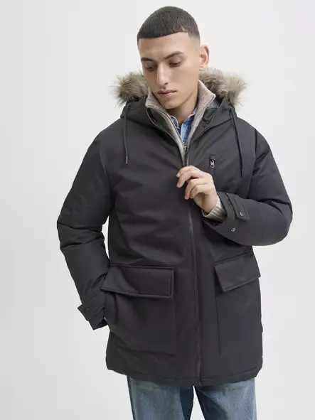 Jack&Jones Vinterjacka JJCHARLIE AVTAGBAR svart - Jackor och parkas för herrar - 139460 - 2