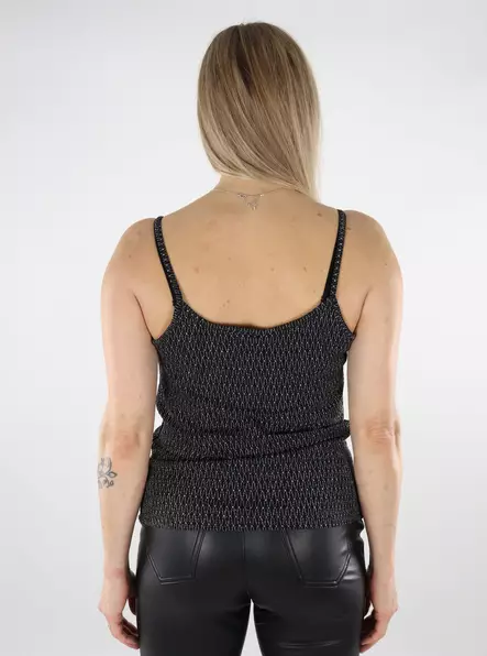 Only dam glittertopp svart/harlequin - Toppar för damer - 137490 - 2
