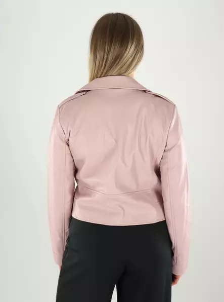 Only damjacka i konstläder Imitationslila - Skinnjackor och PU-jackor för damer - 140130 - 2