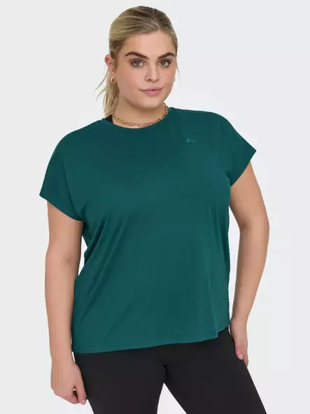 Only Play Curvy Dam Plus Size Träningströja mediterranea - Sport T-shirts för damer - 140150 - 1