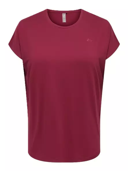 Only Play Curvy T-shirt Aubree rhodendro - Sport T-shirts för damer - 141470 - 1