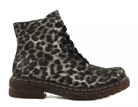 Rieker damstövletter med leopardmönster 78240-90 multifärgad - Rieker ankelboots - 139010 - 1