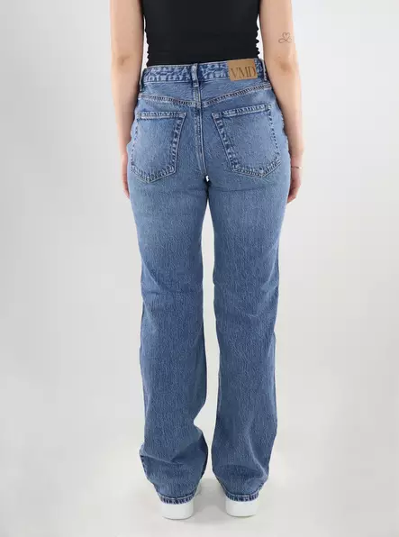 Vero Moda damjeans med raka ben HR Straight mellanblå - Jeans för damer - 140090 - 2