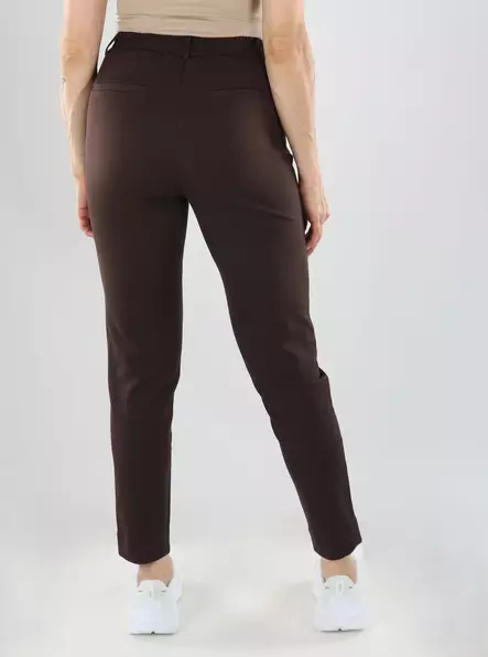 Vila Trousers HW SLIM PANT kaffeböna - Byxor för damer - 141520 - 2