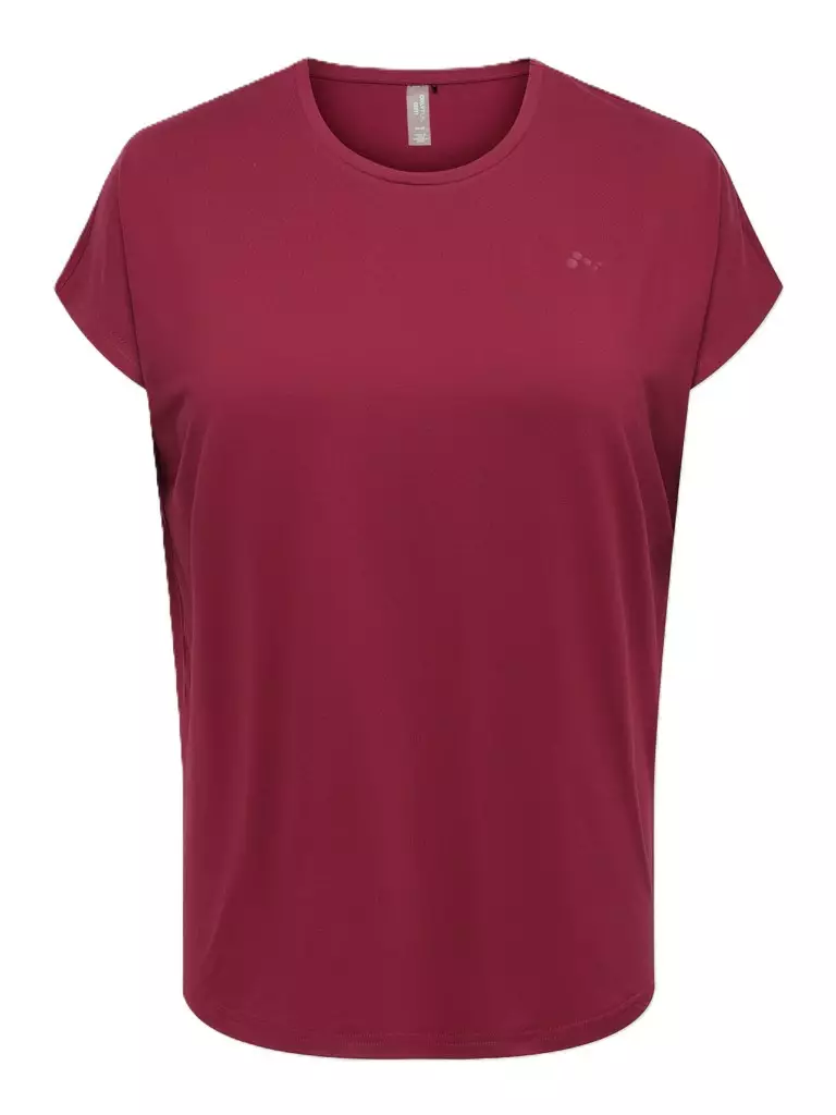 Only Play Curvy T-shirt Aubree rhodendro