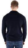 Jack & Jones herr stickad tröja, hög krage Eli highneck, blå, ljusgrå - Stickat för herrar - 127260 - 3