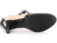 Natura Pumps i läder med bred läst 13160+L svart/rosa - Klackskor och pumps - 130610 - 3