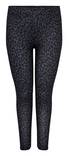 Only Carmakoma Leggings Elyse, svart/leo - Leggings - 131930 - 1