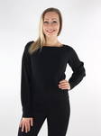 Only Jane Off shoulder Tröja svart - Stickat för damer - 134550 - 1