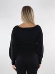Only Jane Off shoulder Tröja svart - Stickat för damer - 134550 - 2
