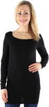 Vero Moda långärmad dam tröja Maxi my soft long svart, vit - Långärmade tröjor för damer - 119190 - 1