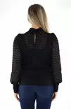 Vero Moda Skjorta högringad svart - Långärmade tröjor för  damer - 137000 - 2