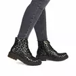 Rieker damstövletter med leopardmönster 78240-90 multifärgad - Rieker ankelboots - 139010 - 5