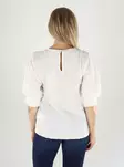 Vila Skjorta 2/4 O-RINGAD TOPP snövit - T-shirts för damer - 141410 - 2