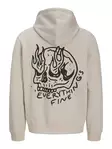 Jack&Jones hoodie för herr moonbeam - Huvtröjor för herrar - 137460 - 2