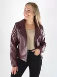 Only jacka i konstläder FUSKLÄDER BIKER dekadent choklad - Skinnjackor och PU-jackor för damer - 141460 - 1