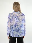 Only blommig skjorta för damer Frill bel air blå/porcelain - T-shirts för damer - 138110 - 2