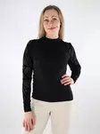 Only damskjorta Mesh svart/geometrisk - Långärmade tröjor för damer - 137580 - 1