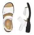 Rieker lädersandaler för damer 64560-81 vit - Rieker sandals - 137960 - 3