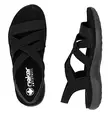 Rieker damsandaler 64857-00 svart - Rieker sandals - 140620 - 3