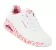 Skechers dam sneakers 155506/WRPK UNO - LOVING LOVE vit/röd/rosa - Skechers sneakers - 138070 - 1