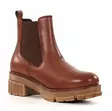 Ten Points ankelboots i läder dam 60511 Cecilia Cognac - Stövletter och kängor för damer - 136600 - 3
