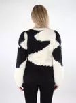 Vila damtröja Kunnuo O-Neck björk/svart skönhet - Stickat för damer - 137330 - 2