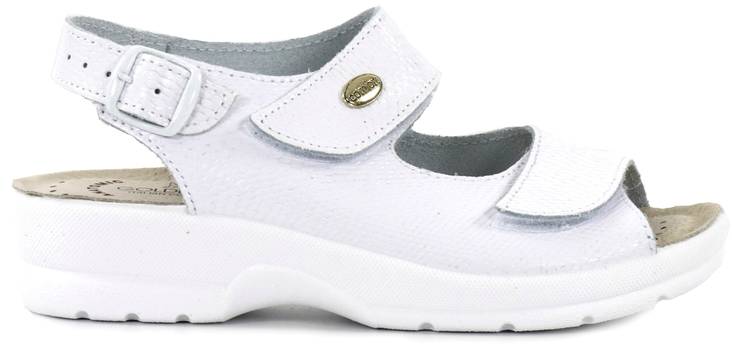 Golden Fit Sandaler 696 vit glansig - Arbetsskor för damer - 127830 - 1