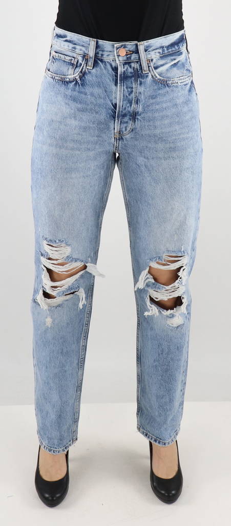 JDY Jeans Vanja highwaist boyfriend, ljusblå - Jeans för damer - 130110 - 1