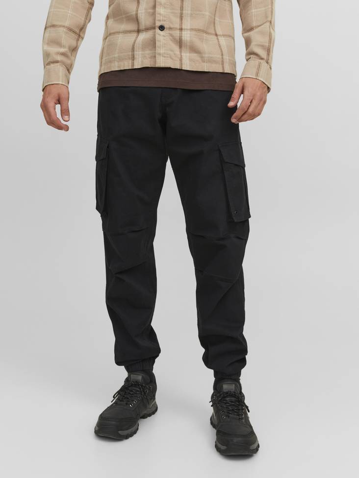 Jack&Jones Byxor Kane cargo svart - Byxor för herrar - 135430 - 1